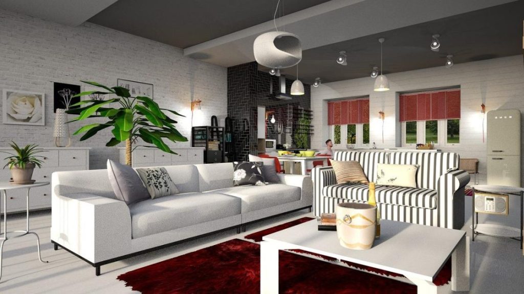 Interieurtrends showcase met natuurlijke materialen, kleuracccenten en moderne meubels voor thuisdecoratieninspiratie